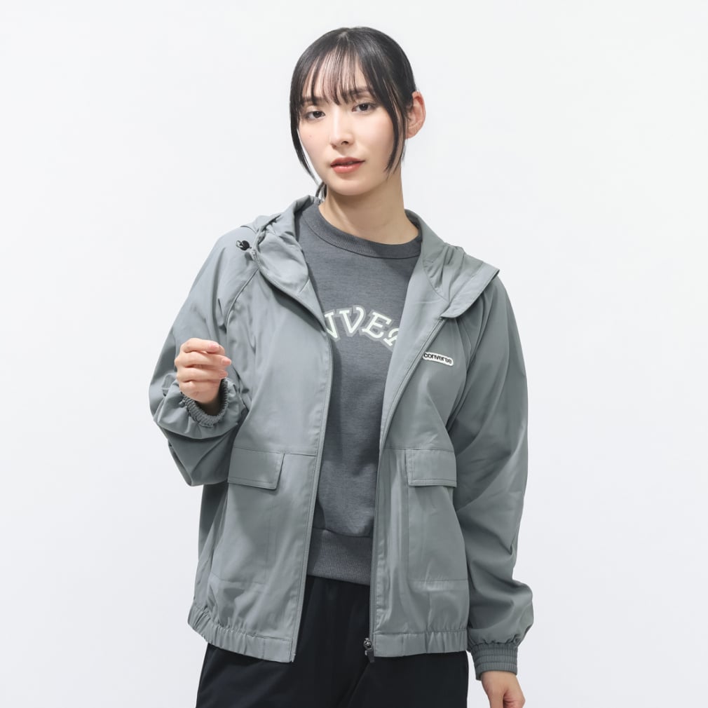 コンバース レディース ウインドフルジップ STRETCH HD JACKET L