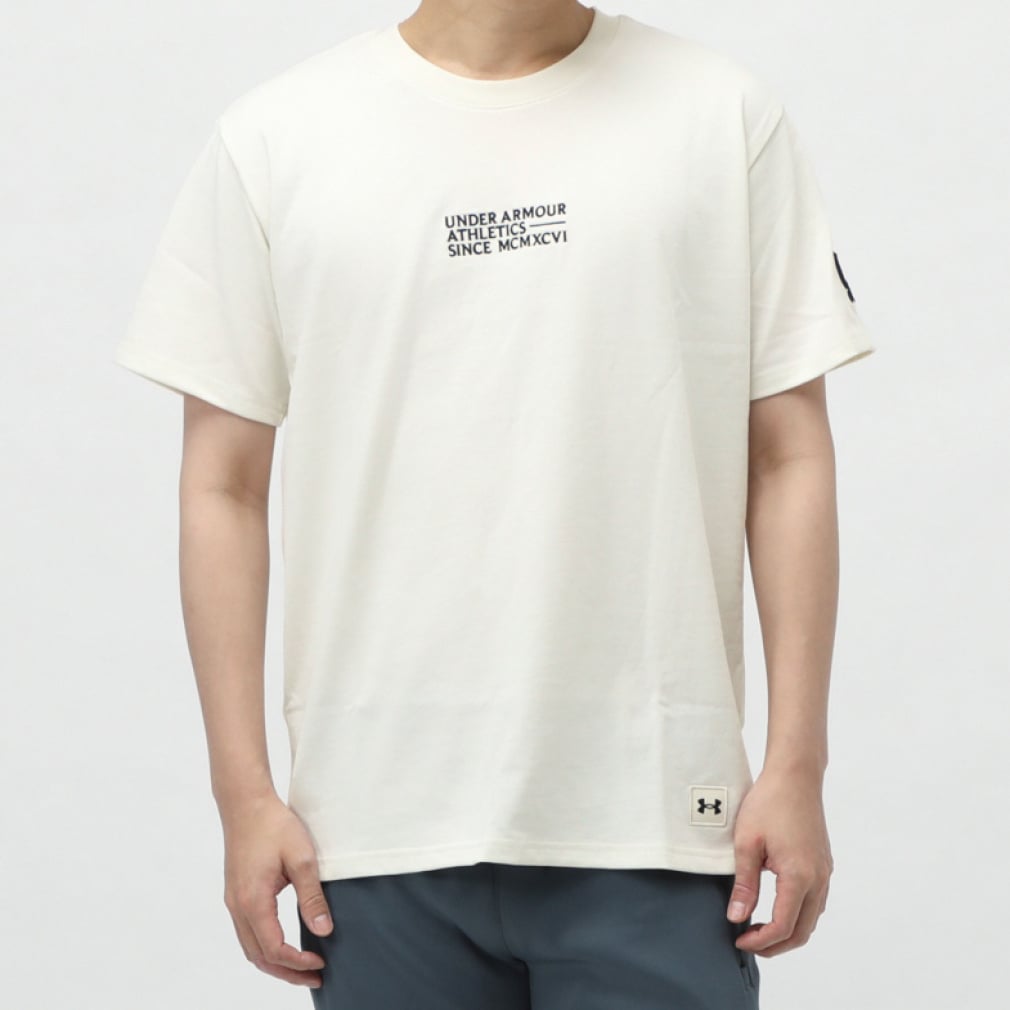 UAアーバン ユニフォーム ヘビーウエイト ショートスリーブ Tシャツ(ホワイト-S)