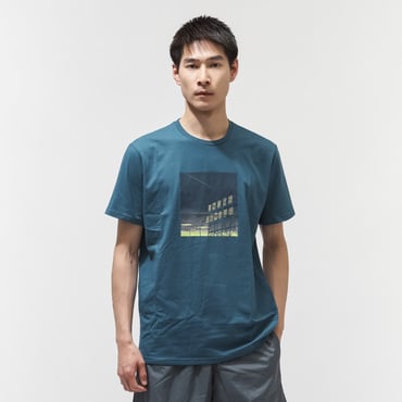UAパフォーマンスコットン ネオン グラフィック ショートスリーブ Tシャツ