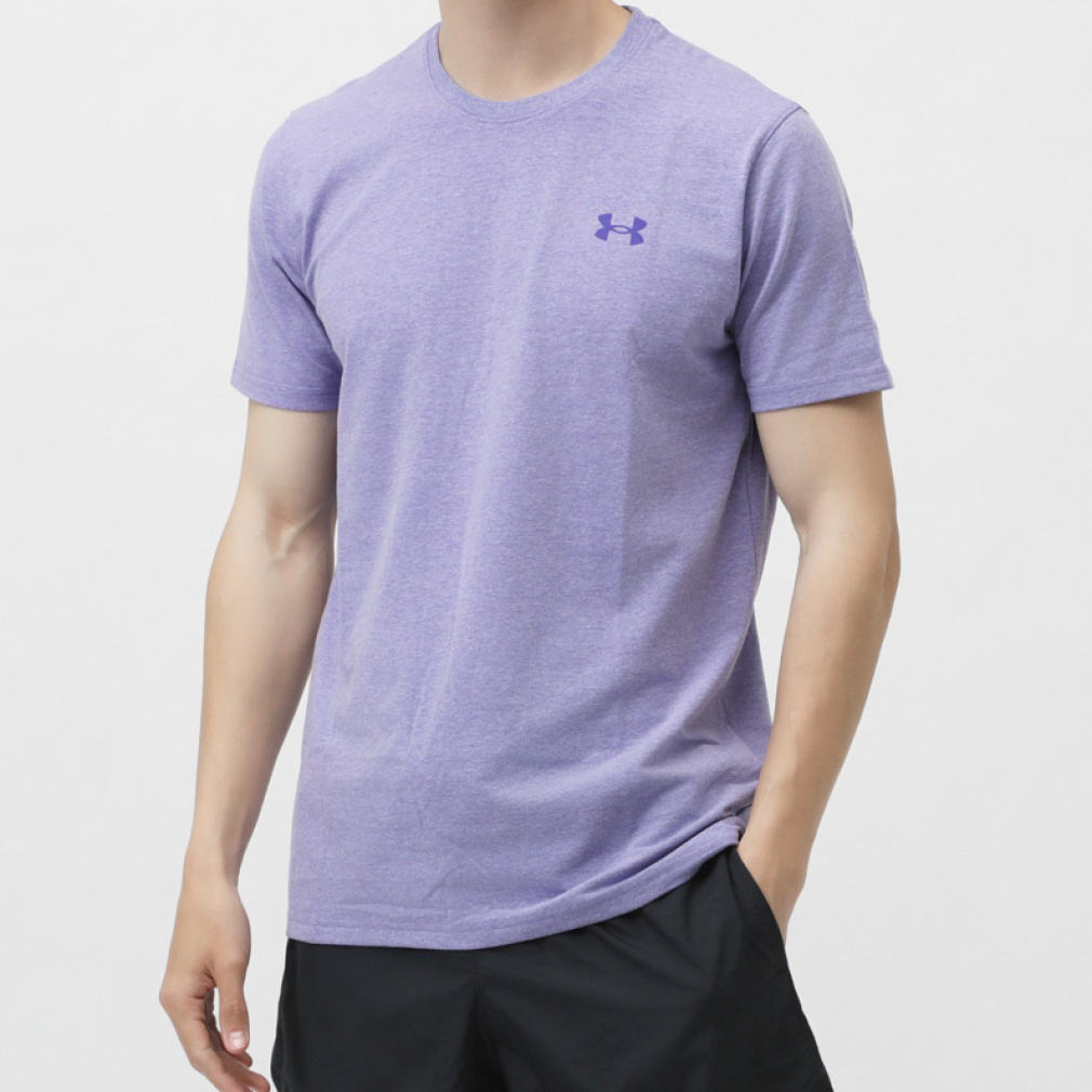 UAパフォーマンスコットン ショートスリーブ Tシャツ(ラベンダー-S)