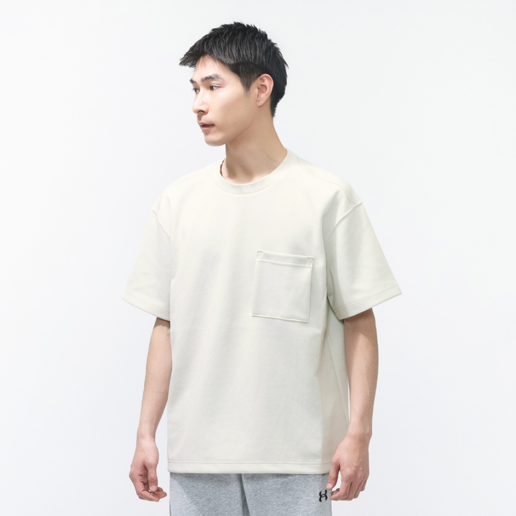 UAアポロ ショートスリーブ Tシャツ(オフホワイト-S)