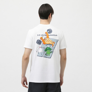 アルペン限定 UAパフォーマンスコットン フードピラミッド ショートスリーブ Tシャツ(ホワイト-S　メンズ)
