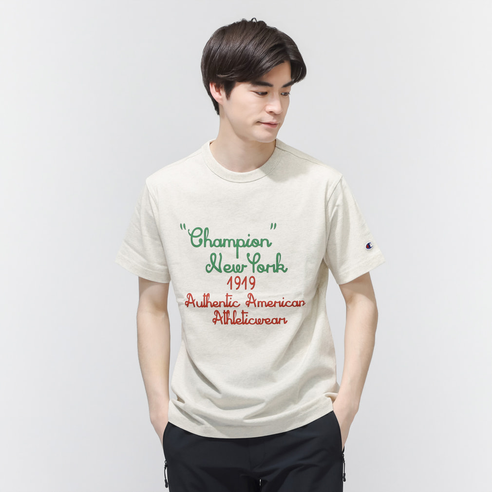 チャンピオン メンズ 半袖 Tシャツ SHORT SLEEVE T-SHIRT C8-D353