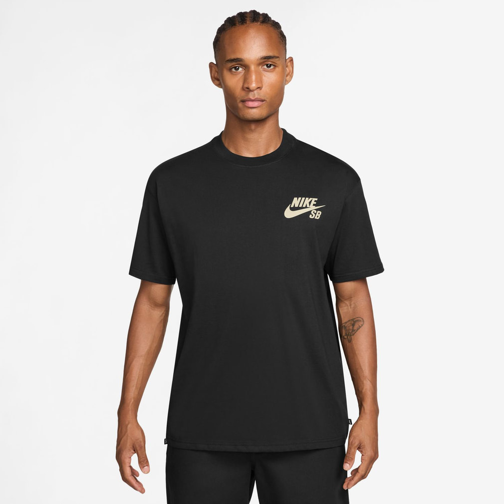 NIKE ブラック アメリカンフットボール シャツ XXL ナイキ メンズ 半袖 Tシャツ SB ロゴ S/S Tシャツ LBR DC7818 スポーツ