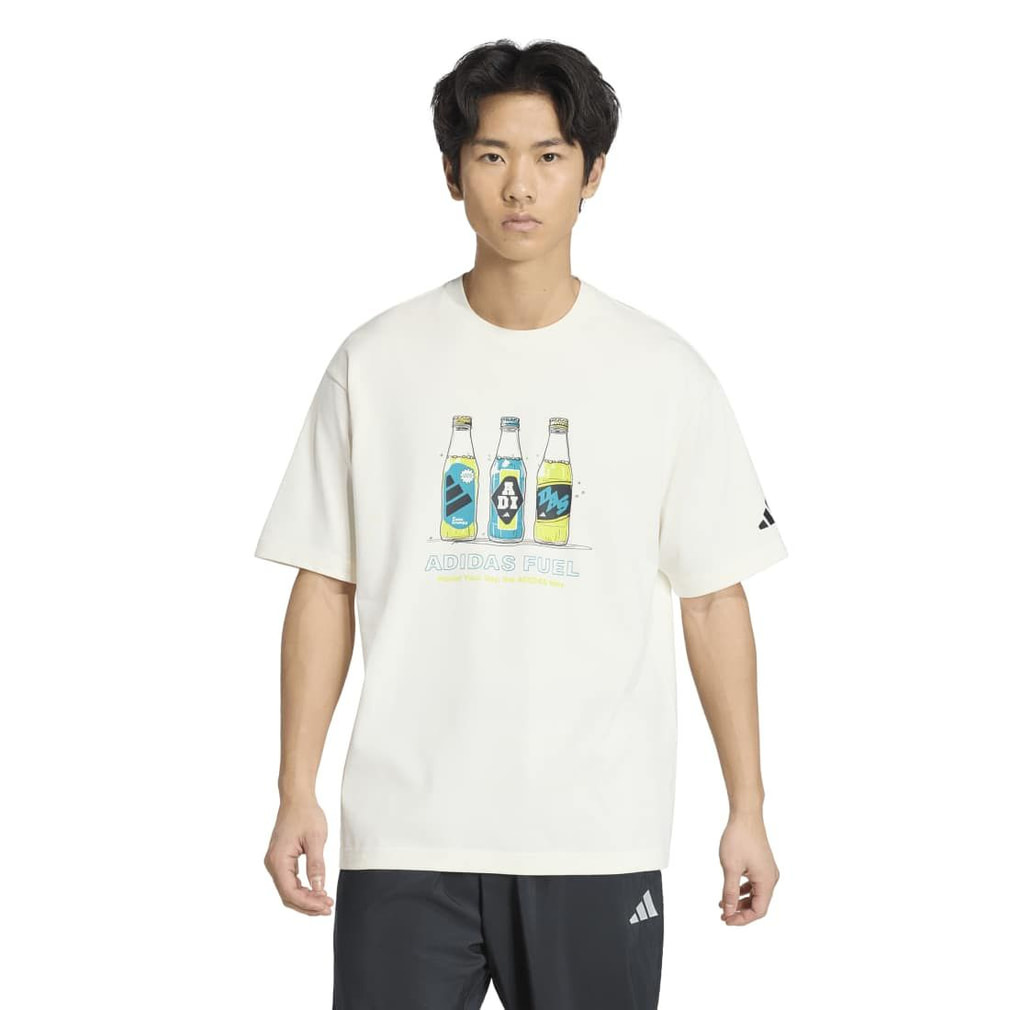アディダス メンズ 半袖 Tシャツ ドリンク グラフィック サマーTシャツ