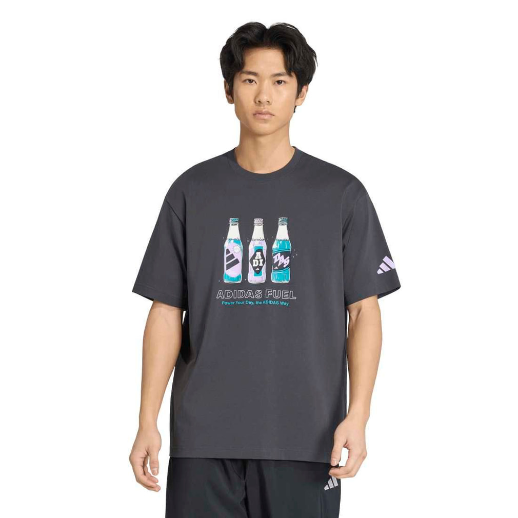 アディダス メンズ 半袖 Tシャツ ドリンク グラフィック サマーTシャツ
