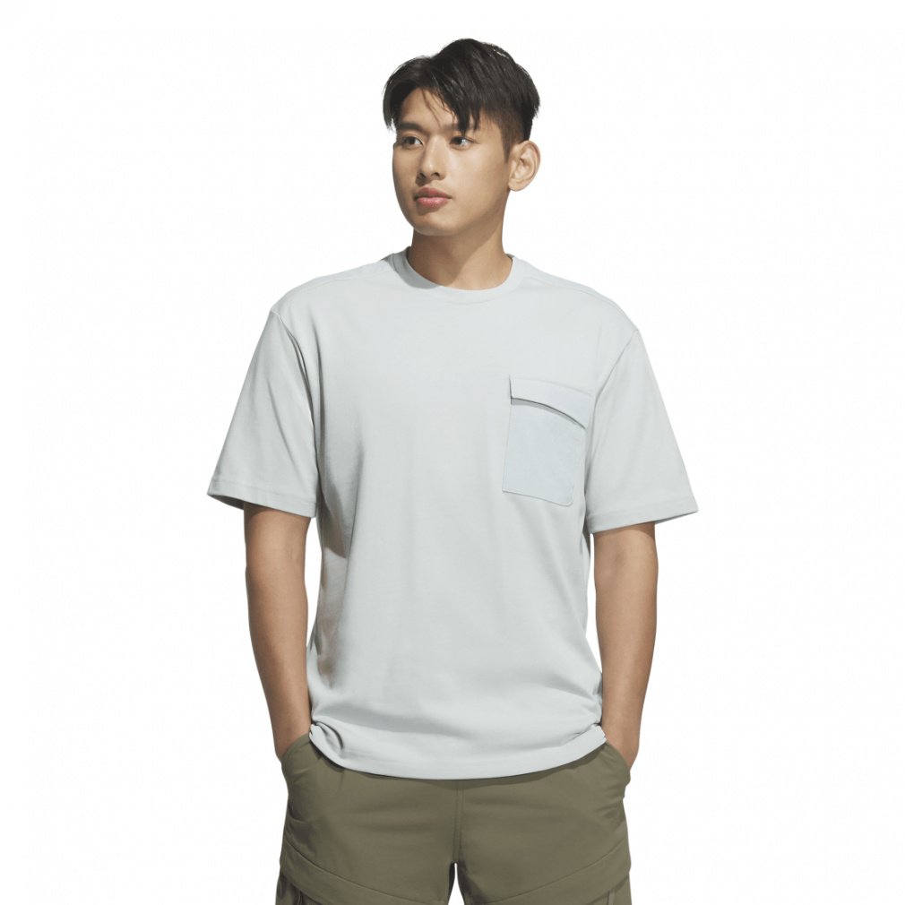 アディダス メンズ 半袖 Tシャツ シティエスケープ ルーズフィット ファブリックミックス 半袖ポケットTシャツ KQD37 JM2063 JM2062 JM2061 スポーツウェア adidas