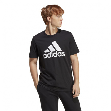 エッセンシャルズ シングル ジャージ ビッグロゴ 半袖 Tシャツ