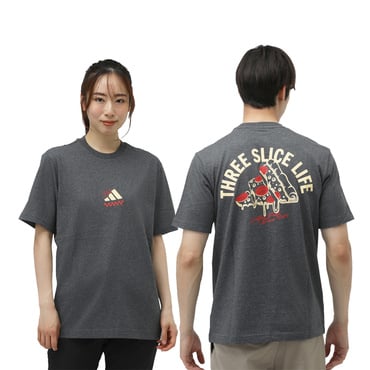 ラウンジ ピザグラフィック 半袖Tシャツ(ダークグレー-S　メンズ)