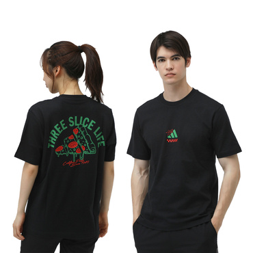 ラウンジ ピザグラフィック 半袖Tシャツ(ブラック-S　メンズ)