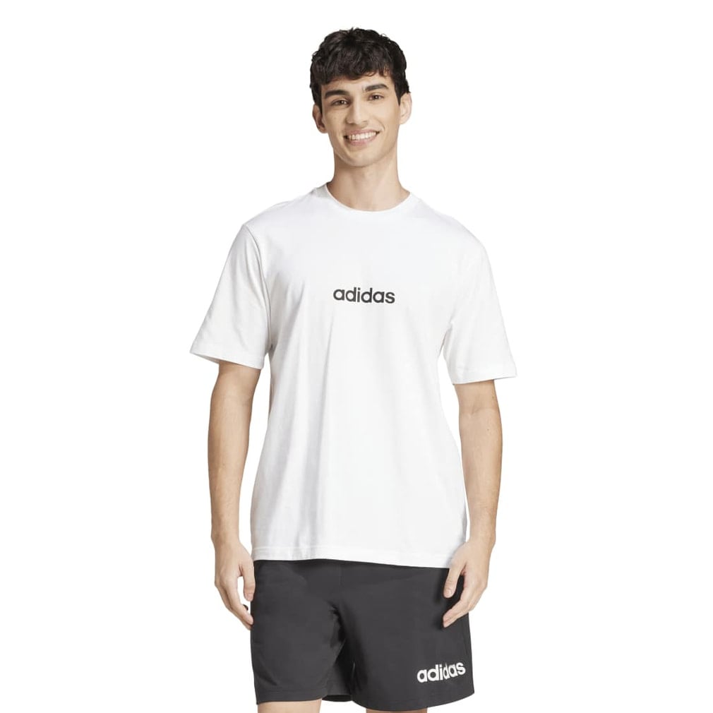 アディダス メンズ 半袖 Tシャツ エッセンシャルズ リニア シングル