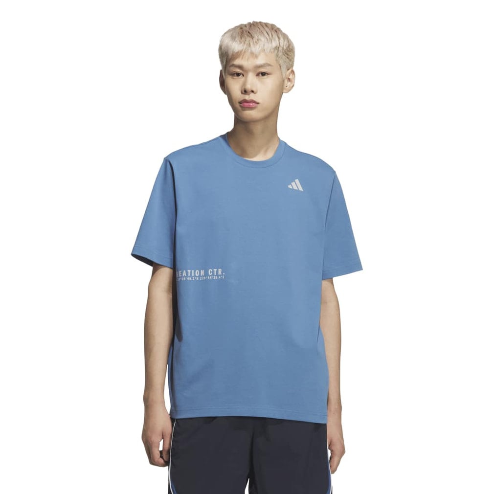 ブランドラブ ルーズフィット ヘビー シングルジャージー半袖Tシャツ(ピーコックブルー-S)