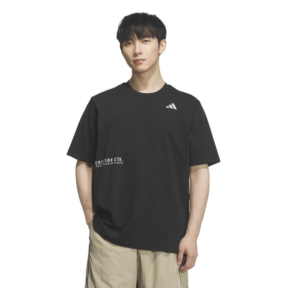 ブランドラブ ルーズフィット ヘビー シングルジャージー半袖Tシャツ(ブラック-S)
