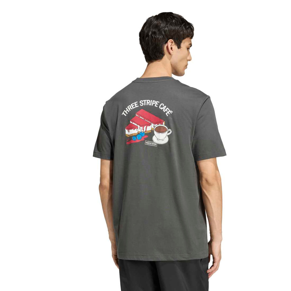 アディダス メンズ 半袖 Tシャツ コーヒー カフェ チーズケーキ