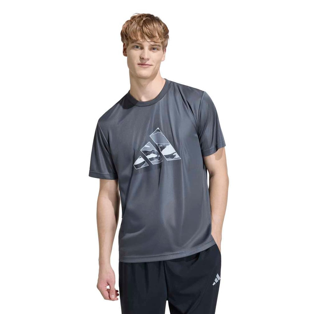 アディダス メンズ 半袖 Tシャツ クライマクール カモ モダンロゴ