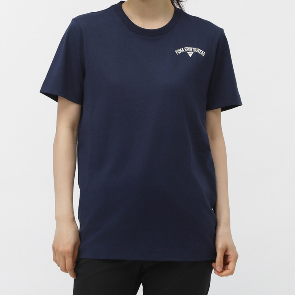プーマ メンズ 半袖 Tシャツ SS コットン ワンポイント Tシャツ 691666