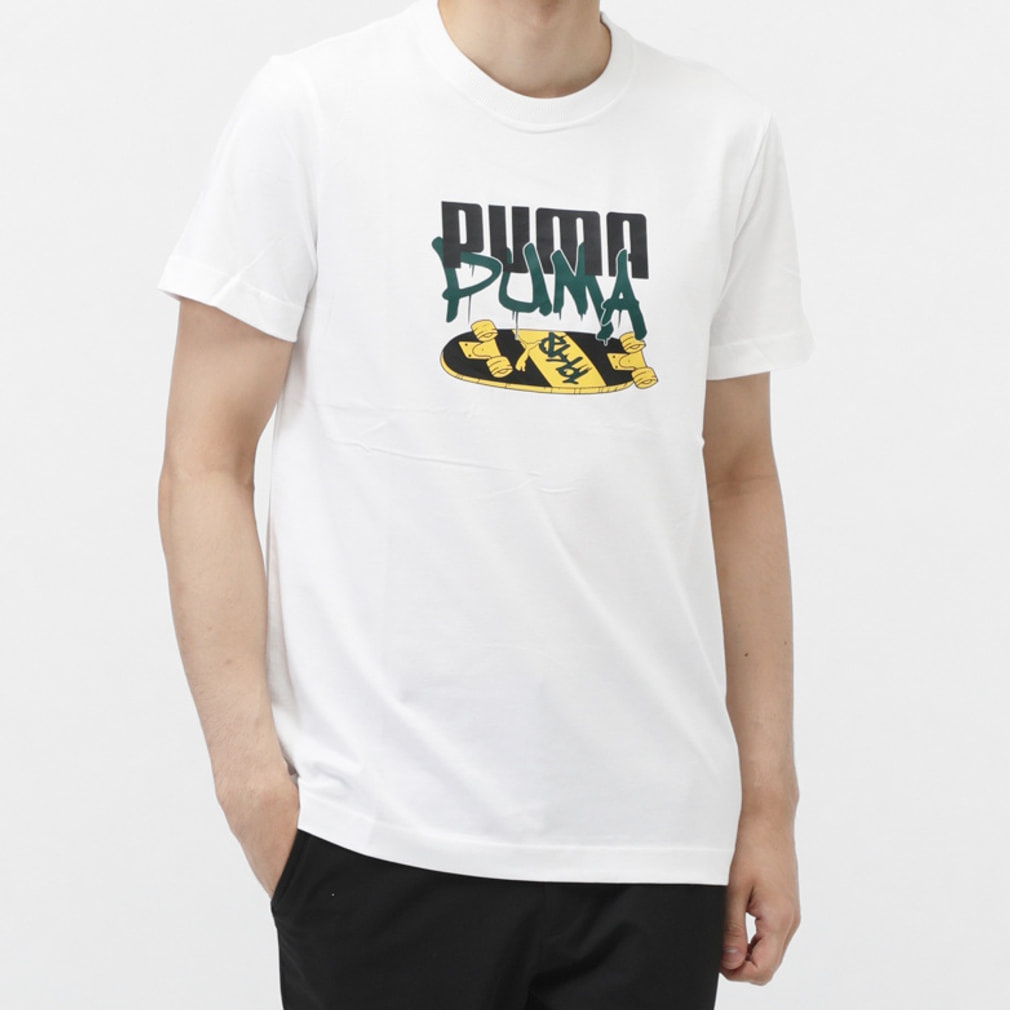 アルペン限定 SS コットン グラフィック Tシャツ(ホワイト-S)