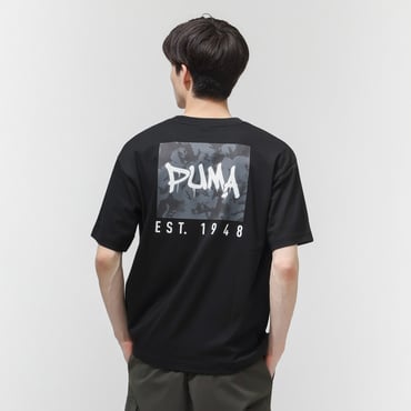 ESS ELEVATED MX SS カモ BK PT Tシャツ