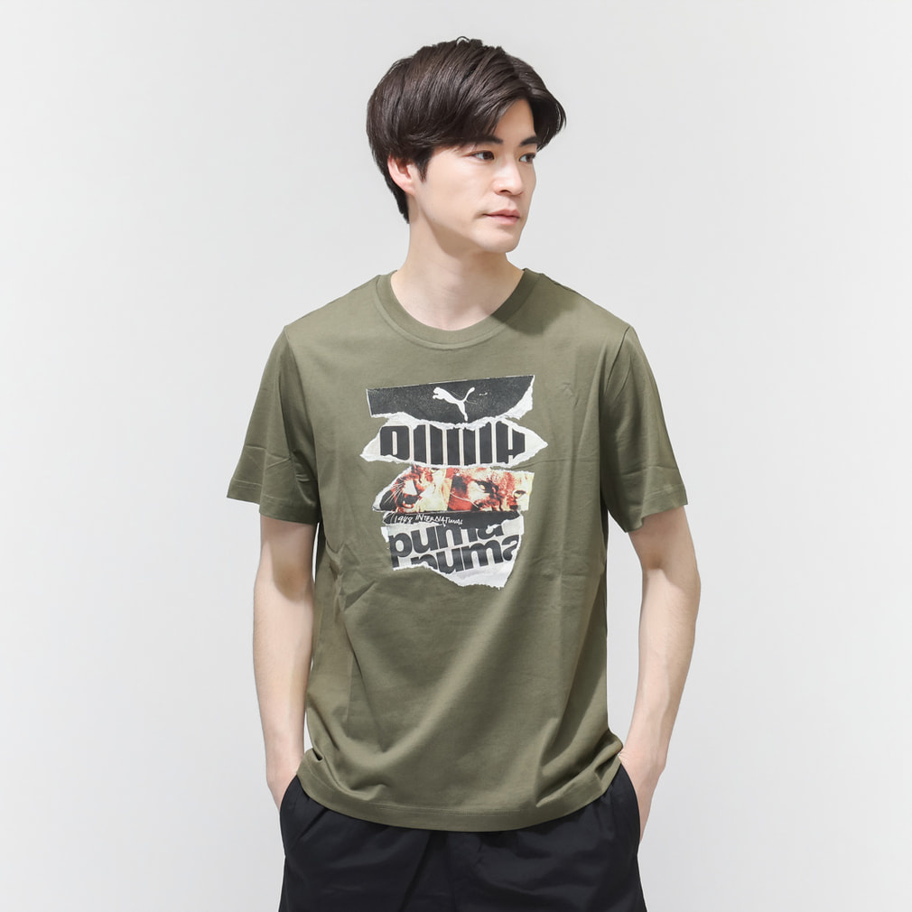 プーマ メンズ 半袖 Tシャツ GRAPHIC フォトプリント Tシャツ 694169