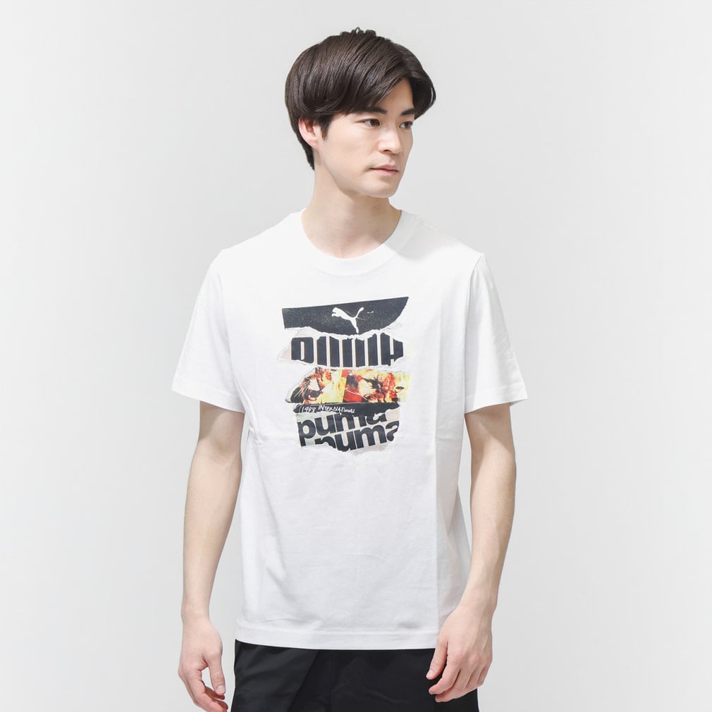 プーマ メンズ 半袖 Tシャツ GRAPHIC フォトプリント Tシャツ 694169