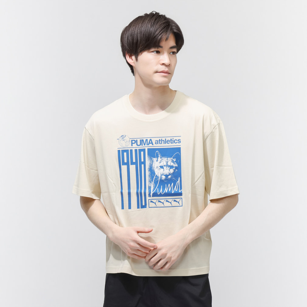 プーマ メンズ 半袖 Tシャツ GRAPHIC フォトプリント Tシャツ 694058