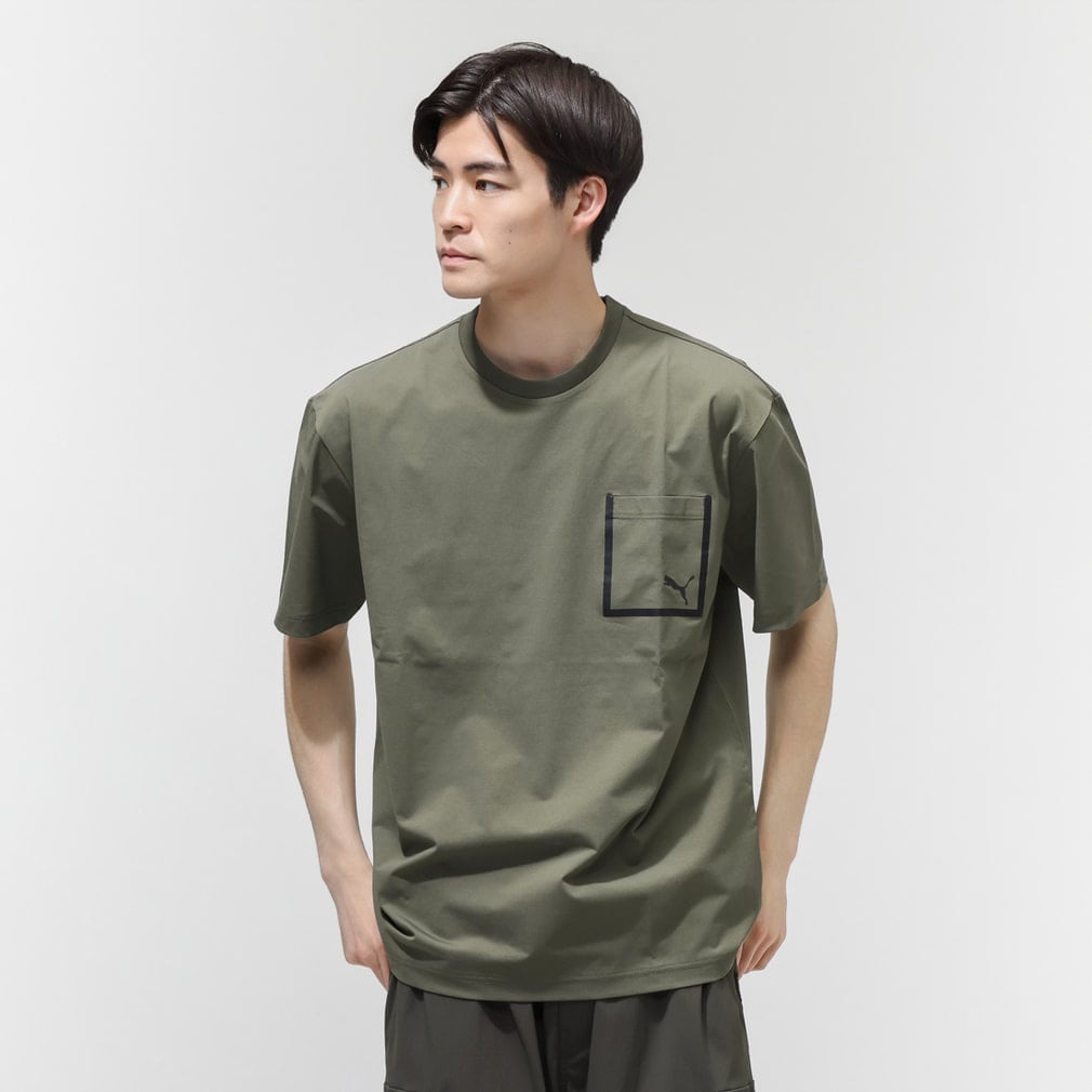 プーマ メンズ 半袖 Tシャツ ESS ELEVATED SS ウーブン ライク Tシャツ