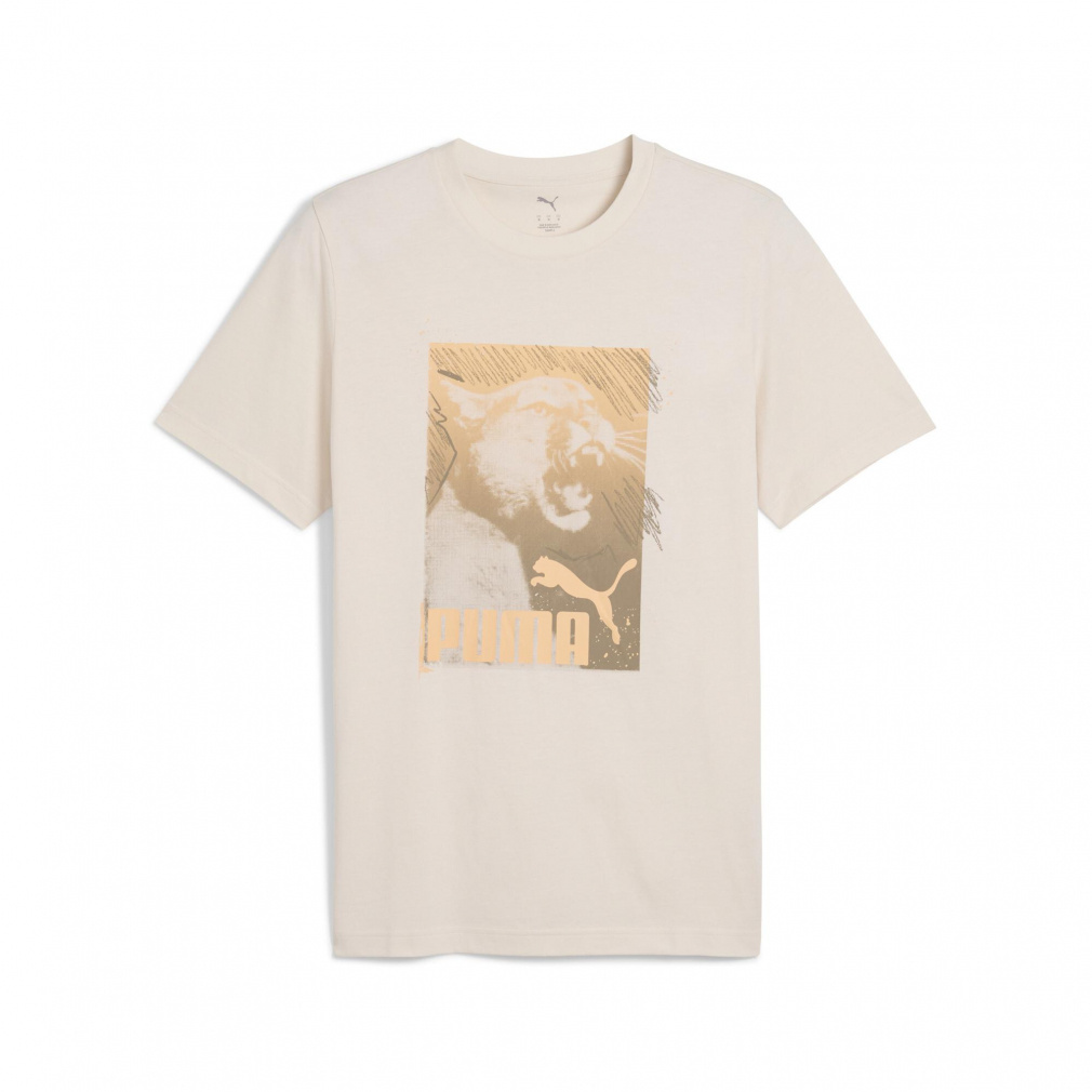 AAA - Naptime. フォトプリント ロゴTシャツ ベージュ Naptime フォトプリントBIG Tシャツ (ベージュ)の通販 by