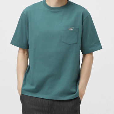 THE CITY シューパッチリラックスTシャツ(ディープグリン-XL　メンズ)