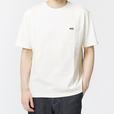 THE CITY シューパッチリラックスTシャツ(オフホワイト-L)