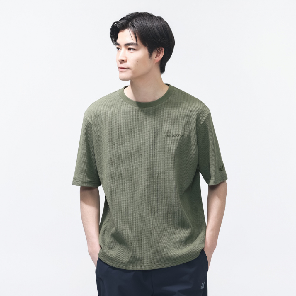ニューバランス THE CITY メンズ 半袖 Tシャツ ワッフルTシャツ