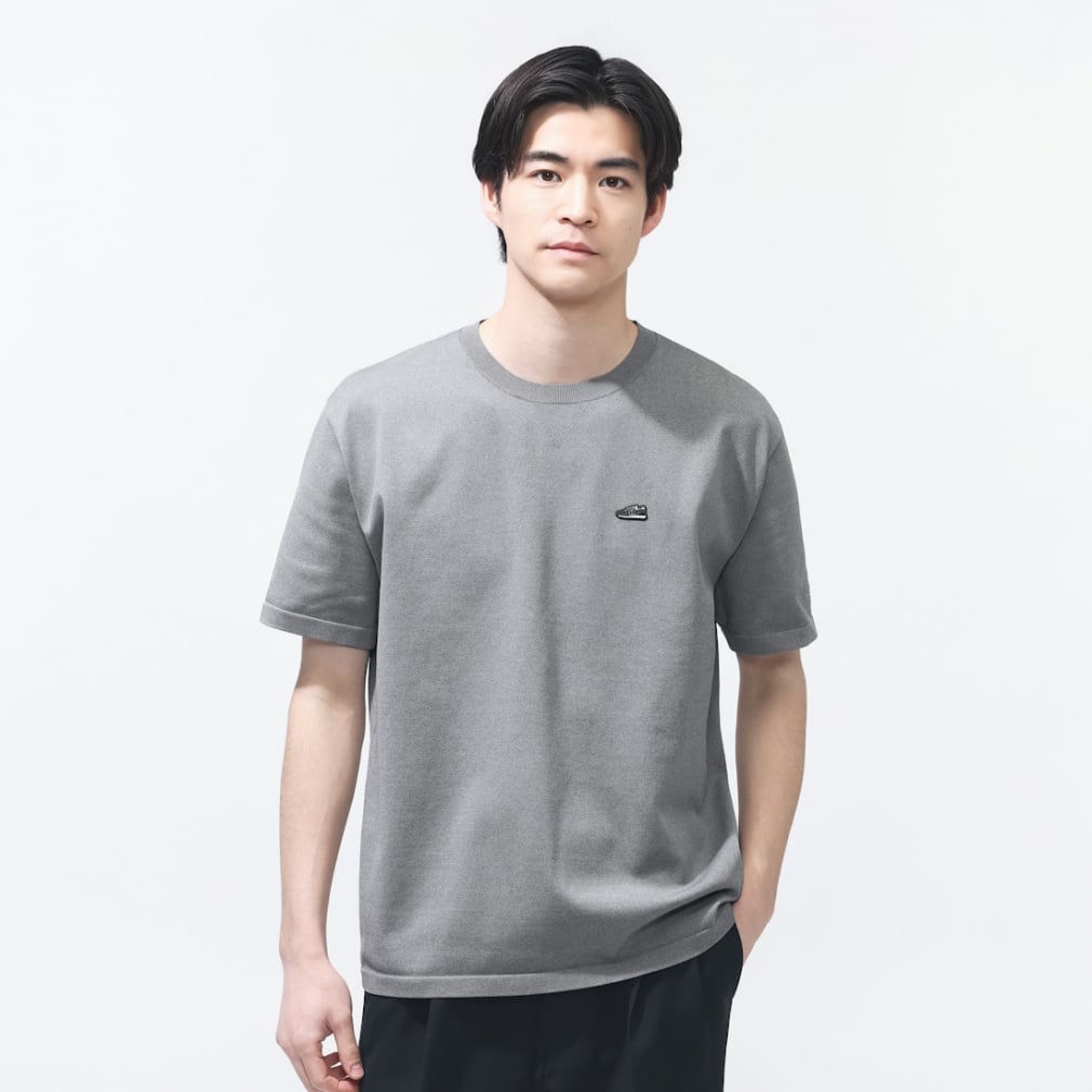 ニューバランス THE CITY メンズ 半袖 Tシャツ シューパッチニットプル