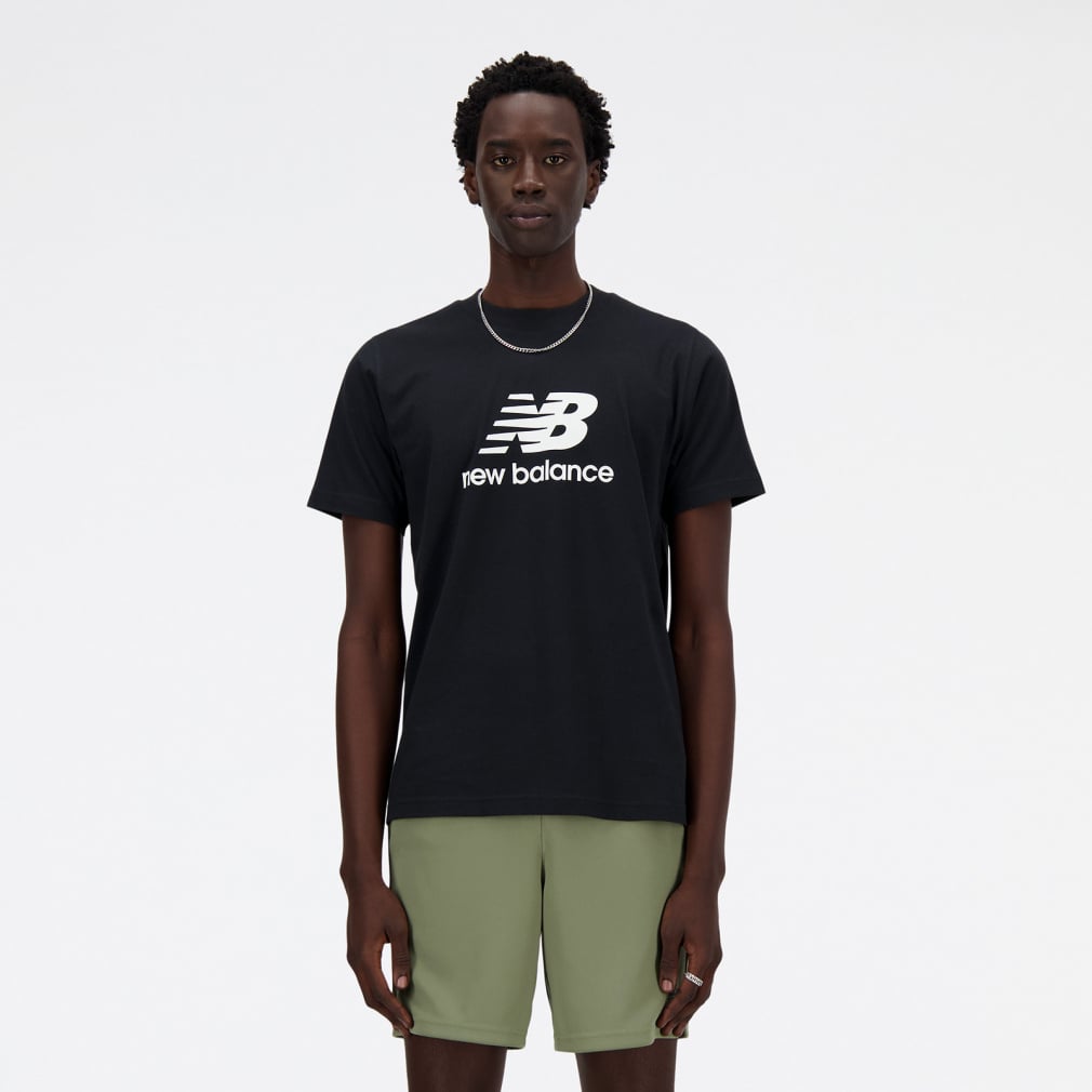 ショートスリーブTシャツ Stacked Logo(ブラック-S)