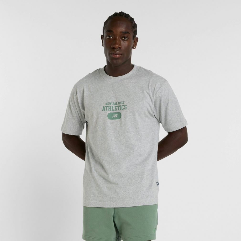 グラフィックショートスリーブTシャツ Heritage(グレー-S　メンズ)