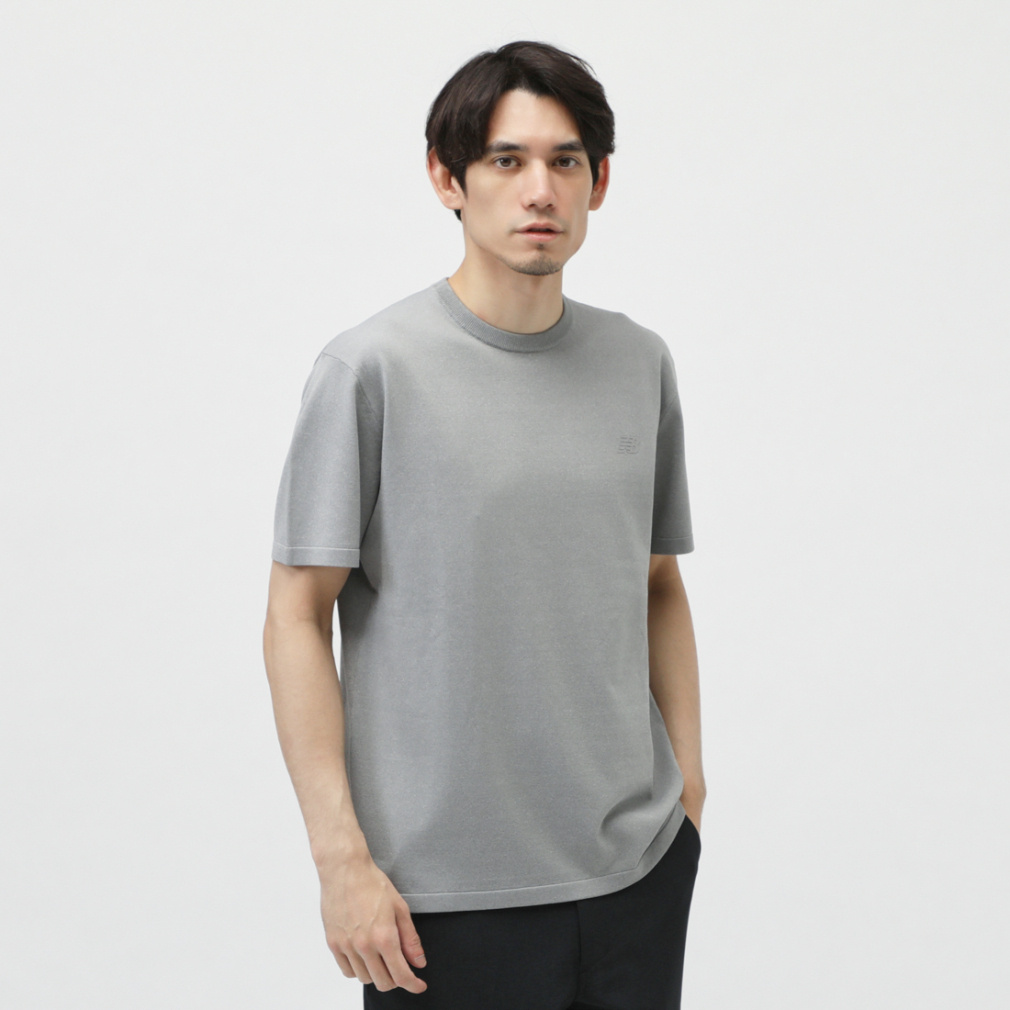 アルペン限定 THE CITY ニットプルオーバー(ライトグレー-S　メンズ)