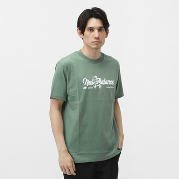 アルペン限定 スーベニアショッパースクリプトTシャツ(オリーブ-S　メンズ)