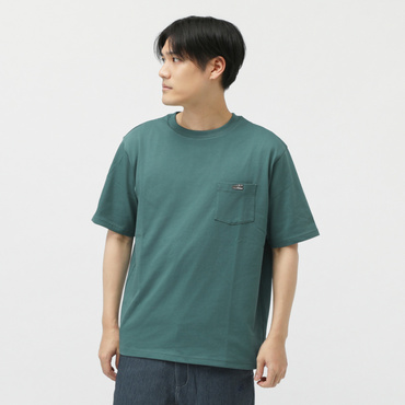 THE CITY シューパッチリラックスTシャツ(ディープグリン-S　メンズ)