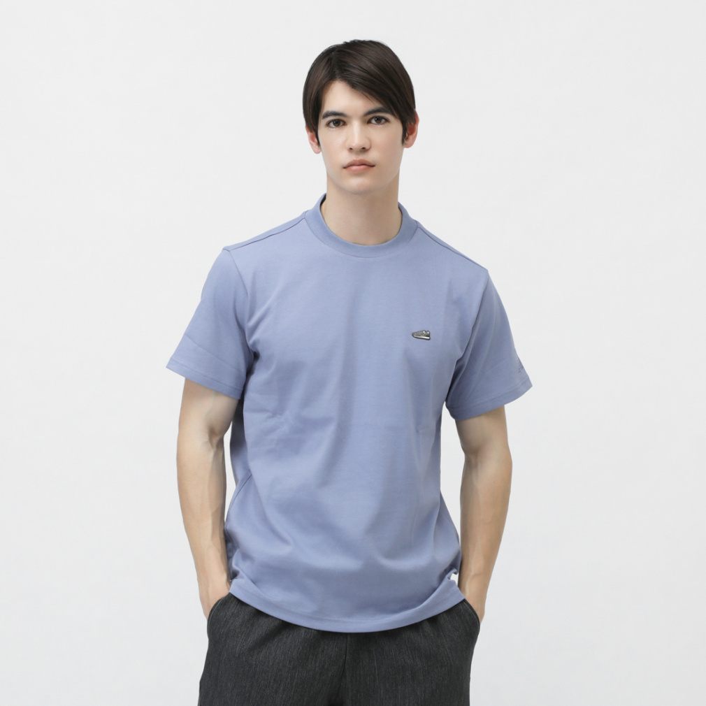 シューパッチレギュラーTシャツ(サックスブルー-S　メンズ)