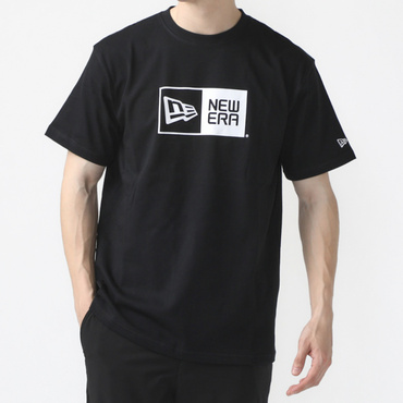 SS CT TEE BOX LOGO BLK WHI