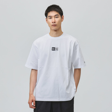 SS OS CT TEE BOX LOGO EMB WHI