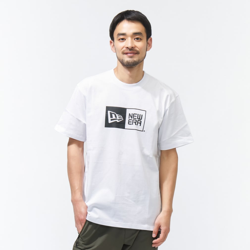 Tシャツ ホワイト 半袖 Oサイズ&ホワイトキャップ ニューエラ メンズ 半袖 Tシャツ SS CT TEE BOX LOGO WHI 261 14856722