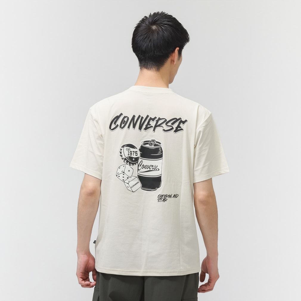 AP EM CAN TEE M 半袖Tシャツ(オフホワイト-M)