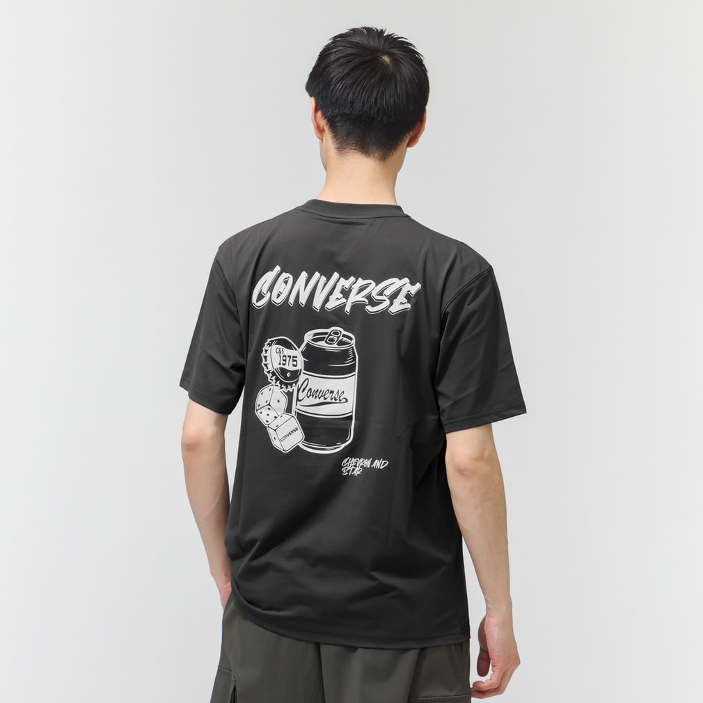 AP EM CAN TEE M 半袖Tシャツ(ブラック-M)