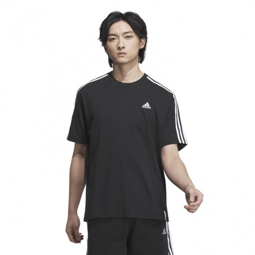 エッセンシャルズ プラス ルーズフィット スリーストライプス 半袖Tシャツ