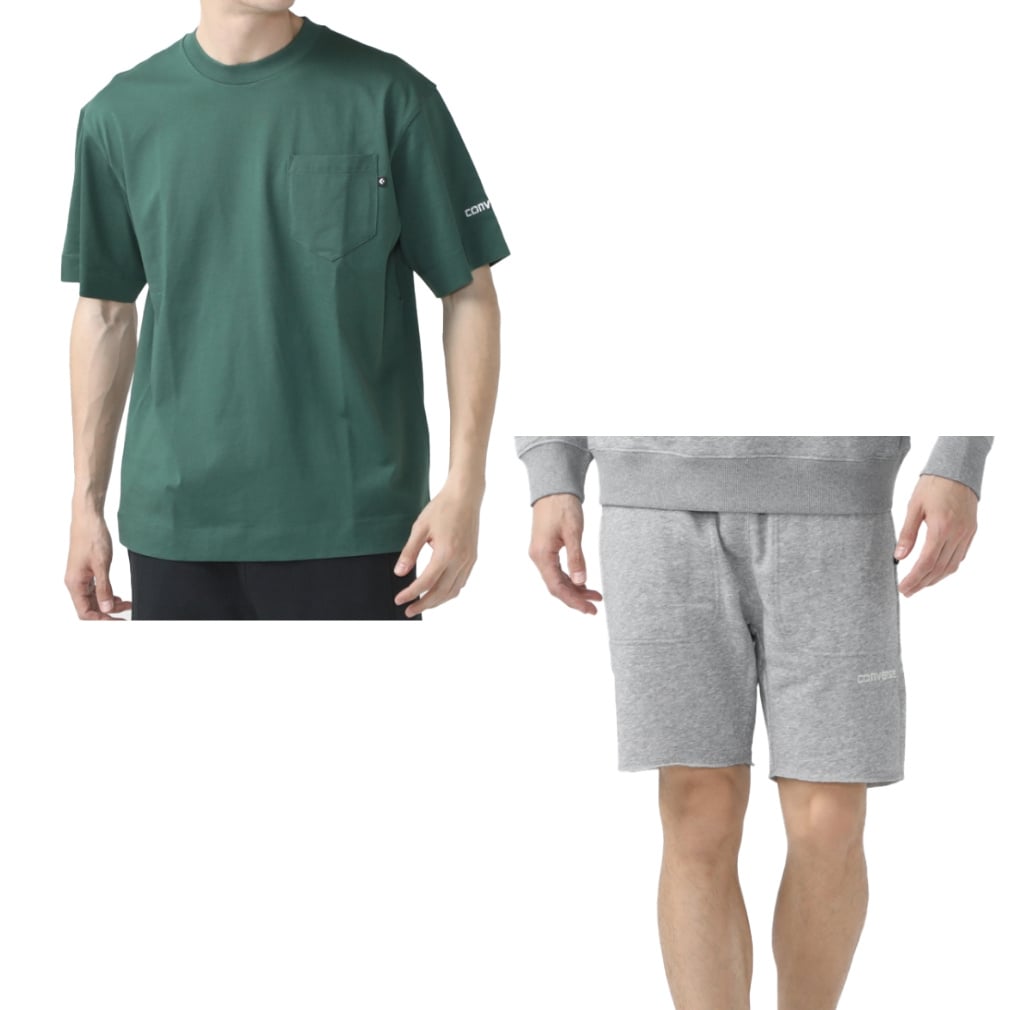 コンバース メンズ 半袖 Tシャツ ショートパンツ 上下セット 4130002
