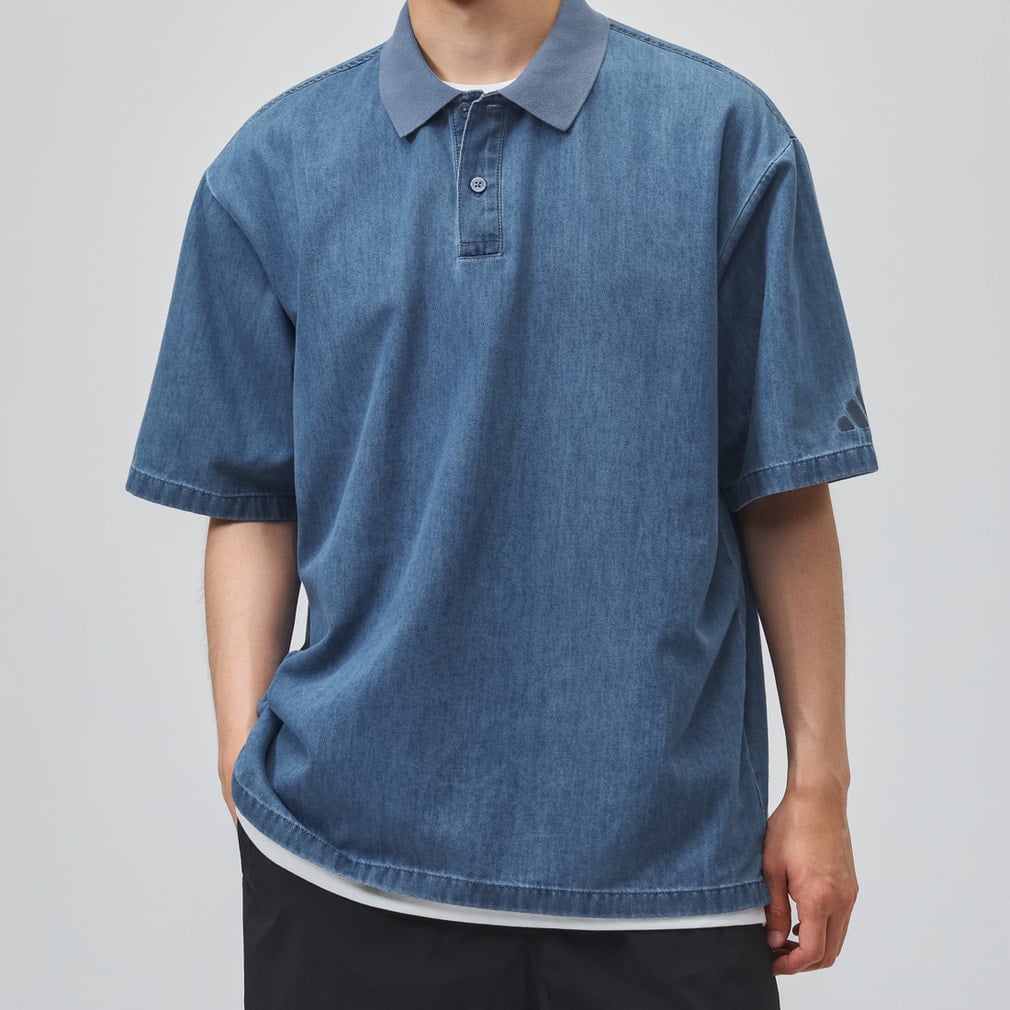 アディダス メンズ 半袖 ポロシャツ M COOL DENIM ポロシャツ AP NEE76