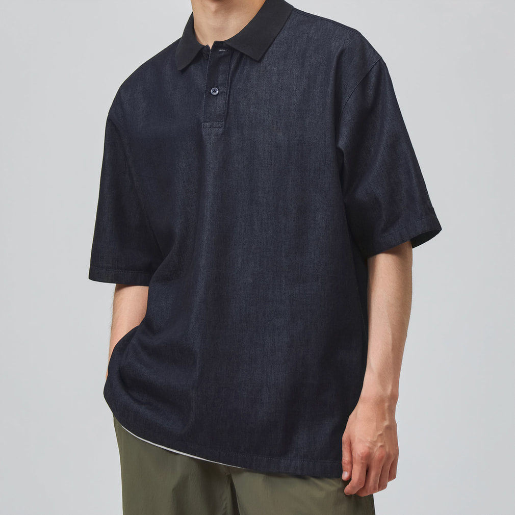 アディダス メンズ 半袖 ポロシャツ M COOL DENIM ポロシャツ AP NEE76