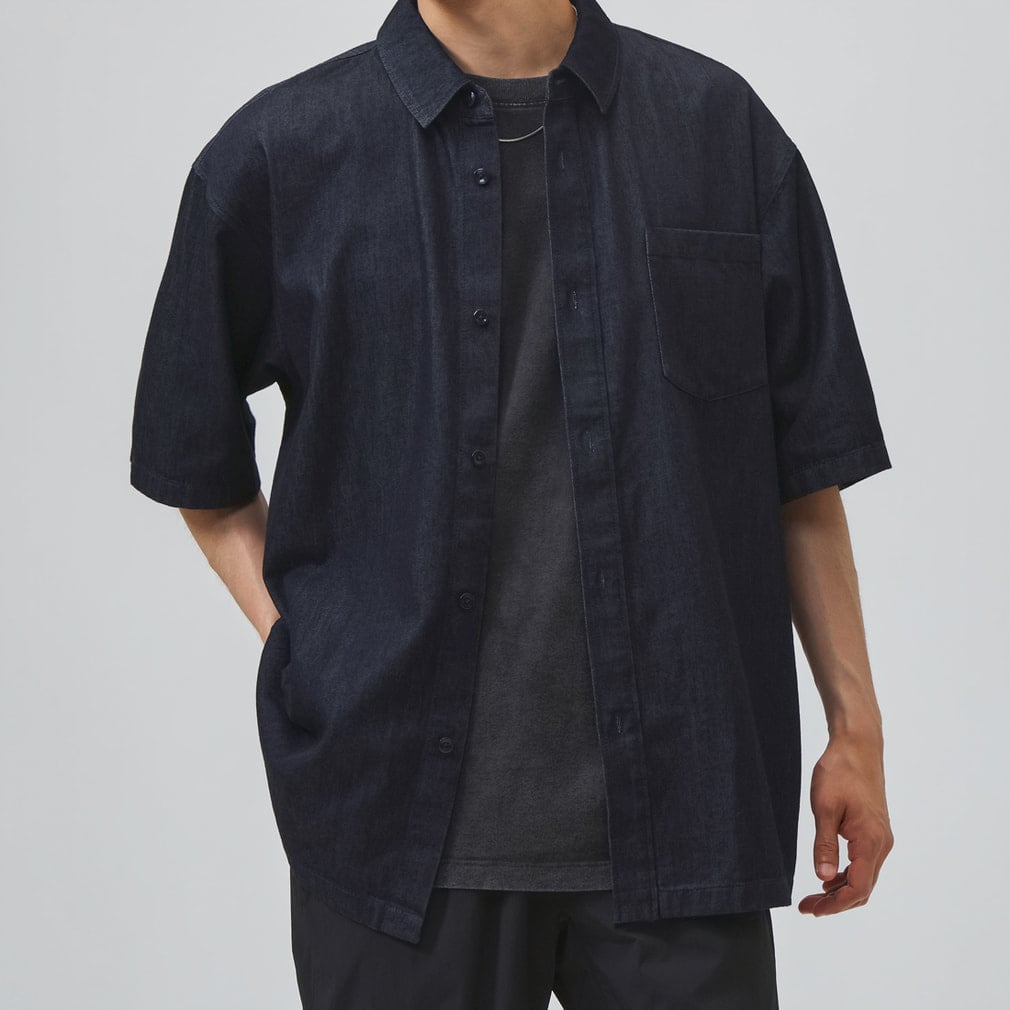 アディダス メンズ 半袖 シャツ M COOL DENIM S/S シャツ AP NEE70