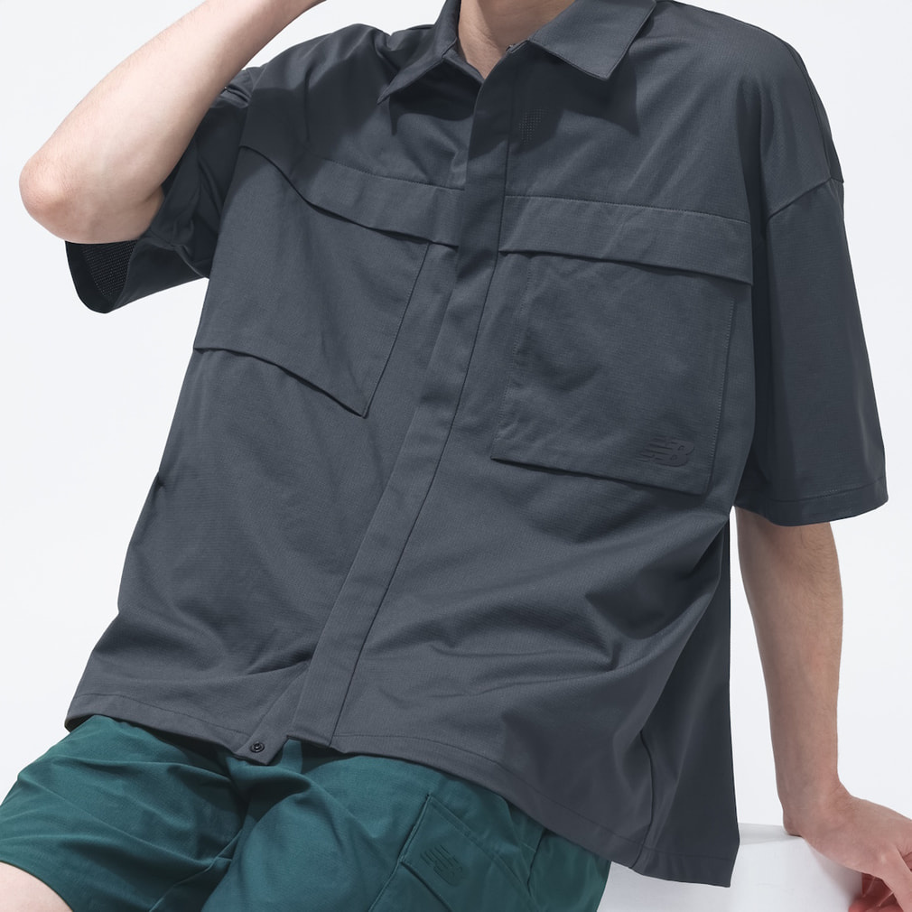 ニューバランス THE CITY メンズ 半袖 シャツ ショートスリーブ