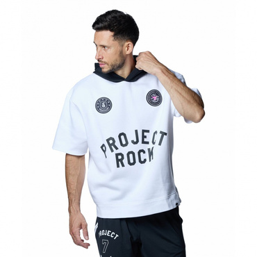 UAプロジェクトロック アイコンフリース バッジオブオナー ショートスリーブ フーディー