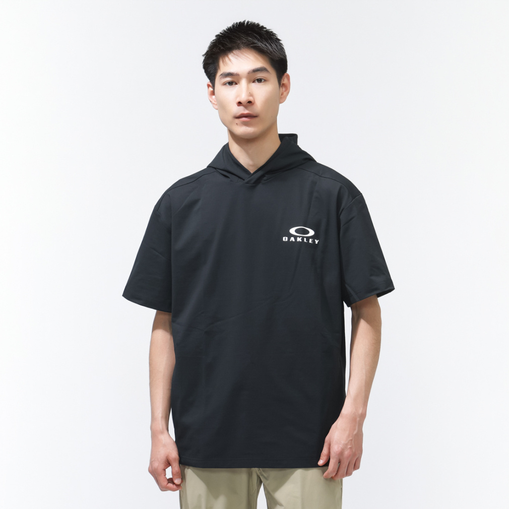 LIGHT FLEECE DRY S/S HOODY 16.0(ブラック-M)